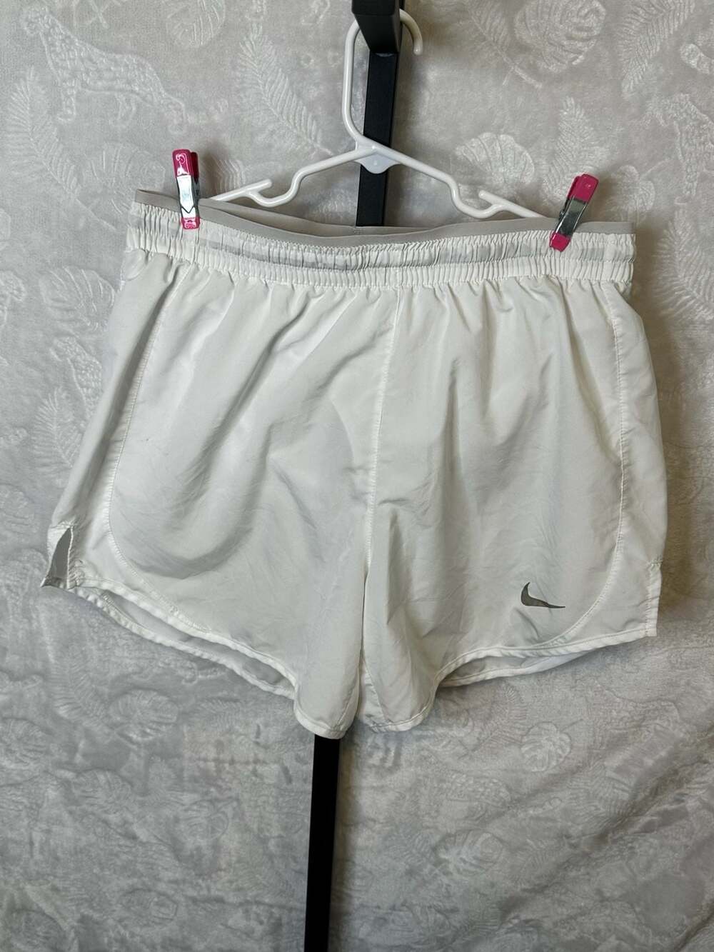 Nike Dri-FIT Running Shorts White Size Small